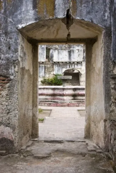 Framed Print : Guatemala, Antigua. School bulit by friars in 1757, it did not have the royal approval Framed Print : Guatemala, Antigua. School bulit by friars in 1757, it did not have the royal approval