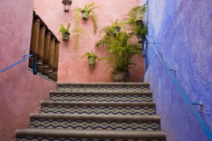 Framed Print : Guatemala, Antigua. Small boutique hotel in Antigua Framed Print : Guatemala, Antigua. Small boutique hotel in Antigua