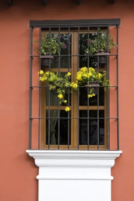 Framed Print : Guatemala, Antigua. Window with flower pots on colonial home in Antigua Framed Print : Guatemala, Antigua. Window with flower pots on colonial home in Antigua