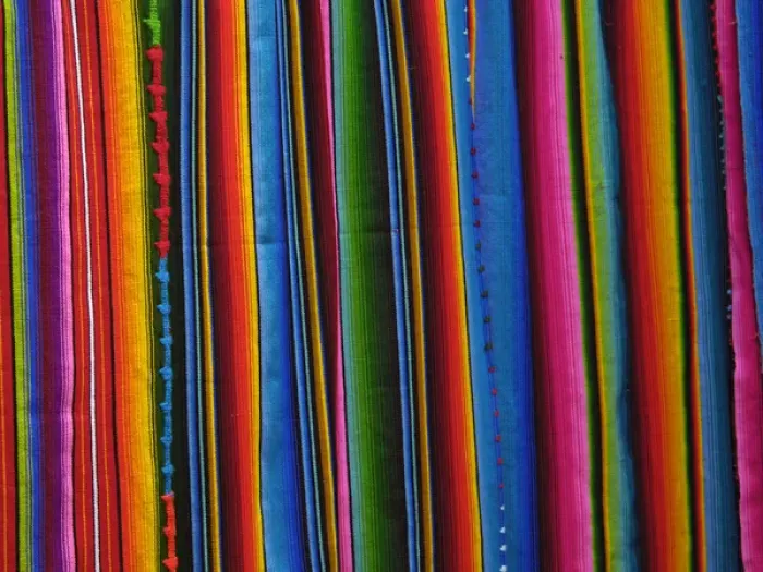 Framed Print : Guatemala, Colorful fabric. Credit as: Dennis Kirkland  /  Jaynes Gallery  /  DanitaDelimont