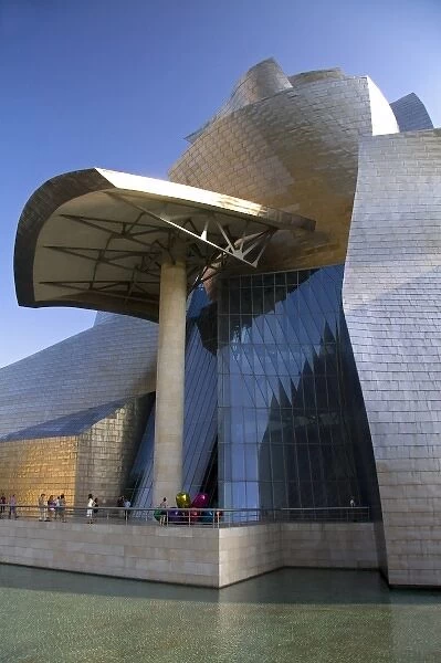 The Guggenheim Museum in the city of Bilbao, Biscay, Basque Country, northern Spain