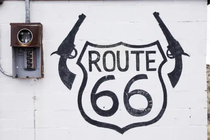Framed Print : Two Guns, Arizona, United States. Route 66