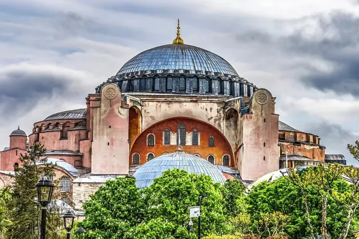Framed Print : Hagia Sophia, Istanbul, Turkey. Emperor Justinian built cathedral of Constantinople in 537 AD. In 1453 Ottoman Turks converted to mosque. 1935 a museum and 2020 mosque again Framed Print : Hagia Sophia, Istanbul, Turkey. Emperor Justinian built cathedral of Constantinople in 537 AD. In 1453 Ottoman Turks converted to mosque. 1935 a museum and 2020 mosque again