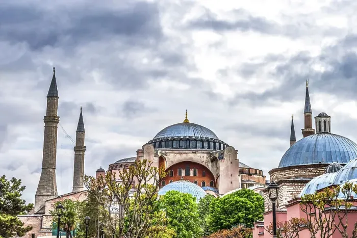 Framed Print : Hagia Sophia, Istanbul, Turkey. Emperor Justinian built cathedral of Constantinople in 537 AD. In 1453 Ottoman Turks converted to mosque. 1935 a museum and 2020 mosque again Framed Print : Hagia Sophia, Istanbul, Turkey. Emperor Justinian built cathedral of Constantinople in 537 AD. In 1453 Ottoman Turks converted to mosque. 1935 a museum and 2020 mosque again