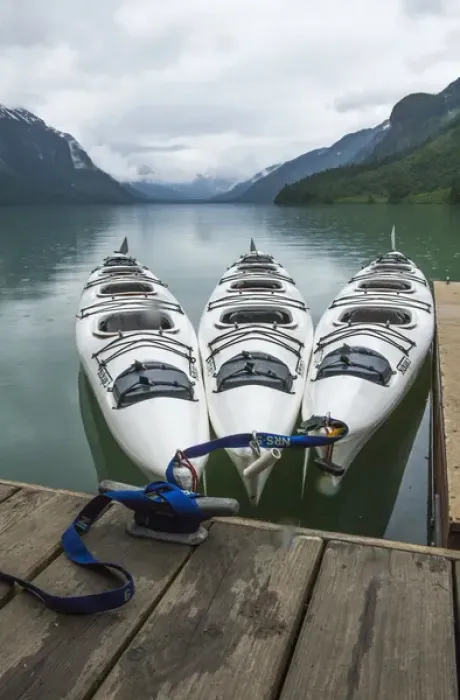 Framed Print : Haines, Alaska. Chilkoot Lake-Kayaks at the Dock Framed Print : Haines, Alaska. Chilkoot Lake-Kayaks at the Dock