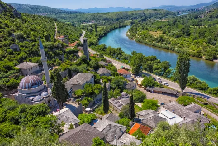 Framed Print : Hajji Alija Mosque overlooking the Neretva River, Pocitelj, Bosnia and Herzegovina Framed Print : Hajji Alija Mosque overlooking the Neretva River, Pocitelj, Bosnia and Herzegovina