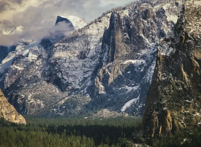 Framed Print : Half Dome and Valley, Yosemite National Park, California