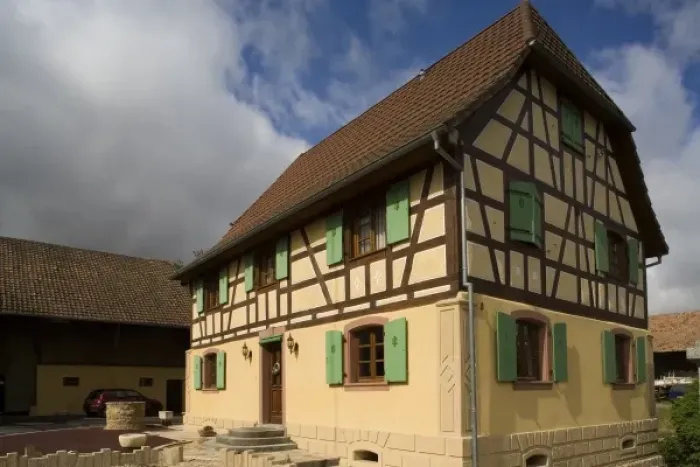 Framed Print : Half timbered house, Alsace, France Framed Print : Half timbered house, Alsace, France
