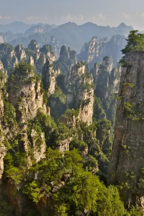 Framed Print : Hallelujah Mountains China, Wulingyuan District, Landscape and many peaks on display Framed Print : Hallelujah Mountains China, Wulingyuan District, Landscape and many peaks on display
