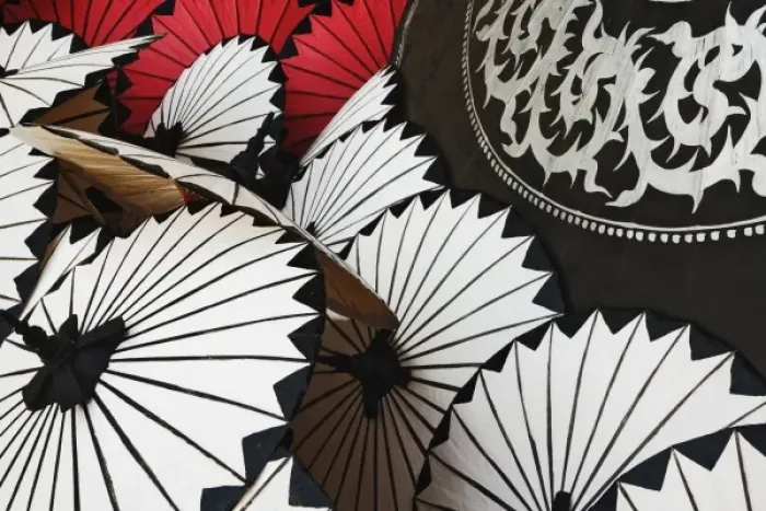 Framed Print : Hand made decorative umbrellas, Bo Sang near Chiang Mai, Thailand Framed Print : Hand made decorative umbrellas, Bo Sang near Chiang Mai, Thailand