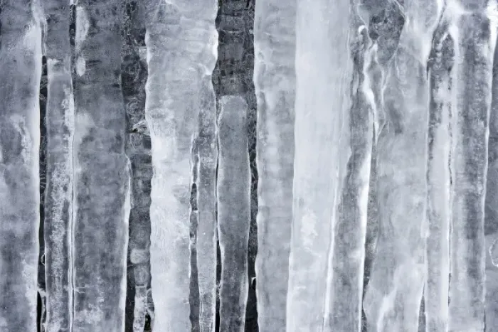 Framed Print : Detail of hanging icicles Framed Print : Detail of hanging icicles