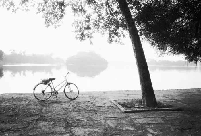 Framed Print : Hanoi Vietnam, Bicycle & Bay Mau Lake Lenin Park Framed Print : Hanoi Vietnam, Bicycle & Bay Mau Lake Lenin Park