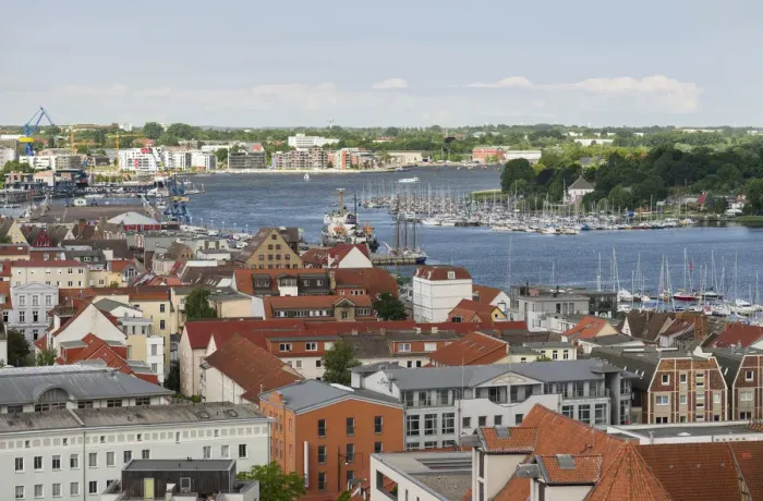 Framed Print : The hanseatic city of Rostock at the coast of the german baltic sea. Europe, Germany Framed Print : The hanseatic city of Rostock at the coast of the german baltic sea. Europe, Germany