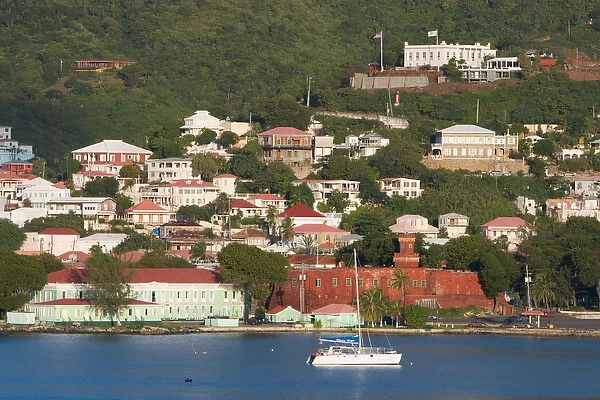 The harbor at Charlotte Amalie on St. Thomas in the U. S. Virgin Islands