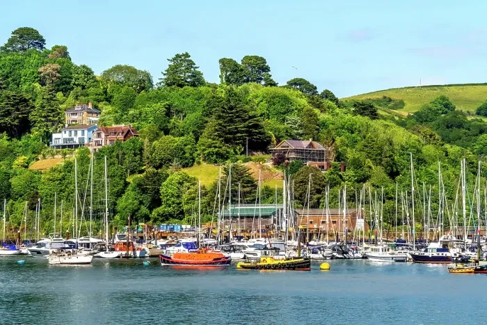 Framed Print : Harbor, Dartmouth, Kingswear, Devon, England