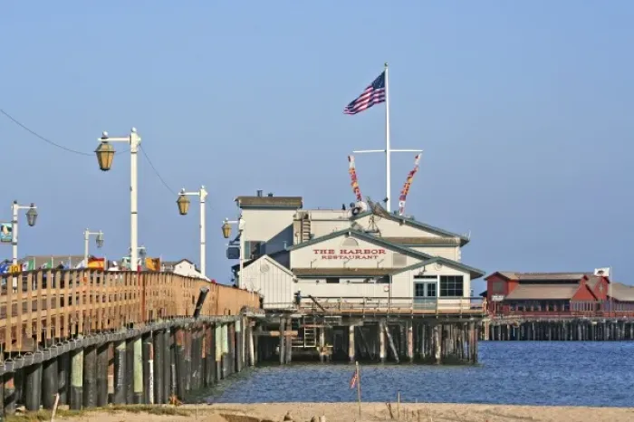 Framed Print : The Harbor Restaurant on pier Santa Barbara California Framed Print : The Harbor Restaurant on pier Santa Barbara California