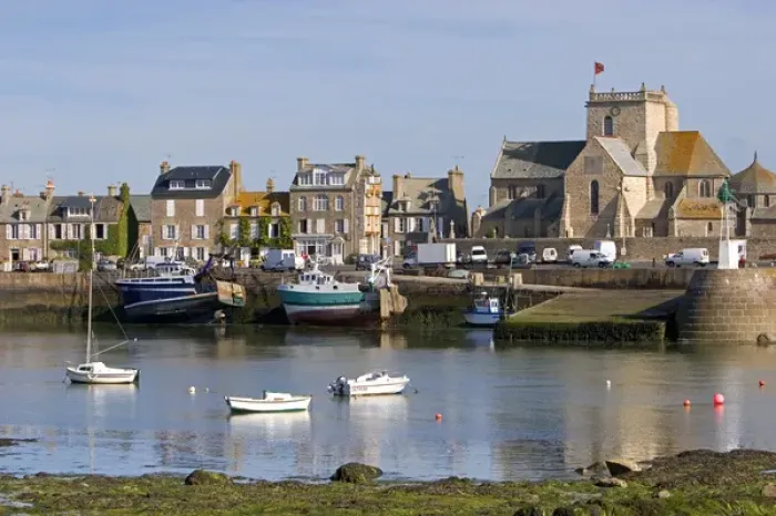 Framed Print : The harbor at the village of Barfleur in the region of Basse-Normandie, France Framed Print : The harbor at the village of Barfleur in the region of Basse-Normandie, France