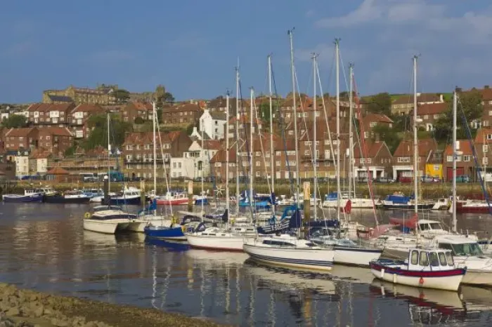 Framed Print : Harbour, Whitby, North Yorkshire, England
