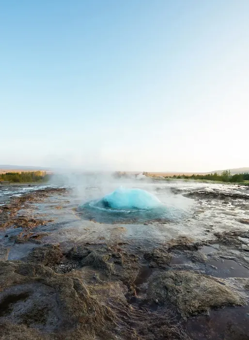 Framed Print : Haukadalur Valley, Iceland. Active bubbling water of the Strokkur geyser at the Haukadalur valley in Iceland Framed Print : Haukadalur Valley, Iceland. Active bubbling water of the Strokkur geyser at the Haukadalur valley in Iceland