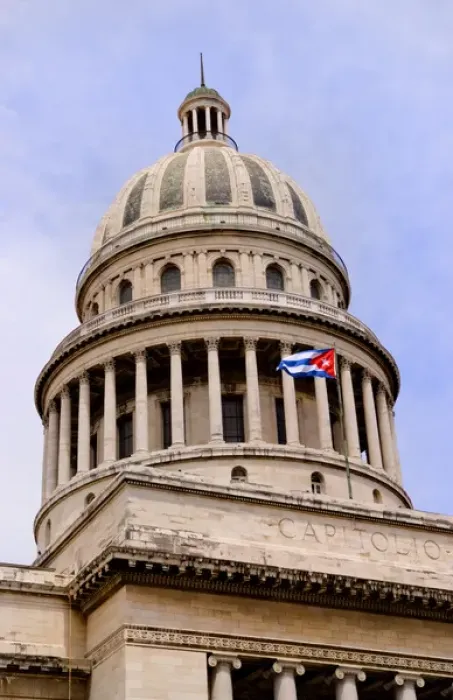 Framed Print : Havana capitol city of Cuba with capital building dome with government building Framed Print : Havana capitol city of Cuba with capital building dome with government building