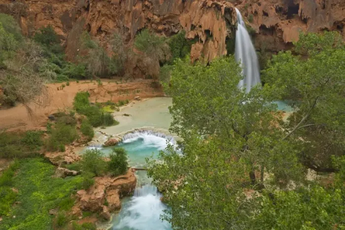 Framed Print : Havasu Falls on the Havasupai Reservation in Arizona, USA Framed Print : Havasu Falls on the Havasupai Reservation in Arizona, USA