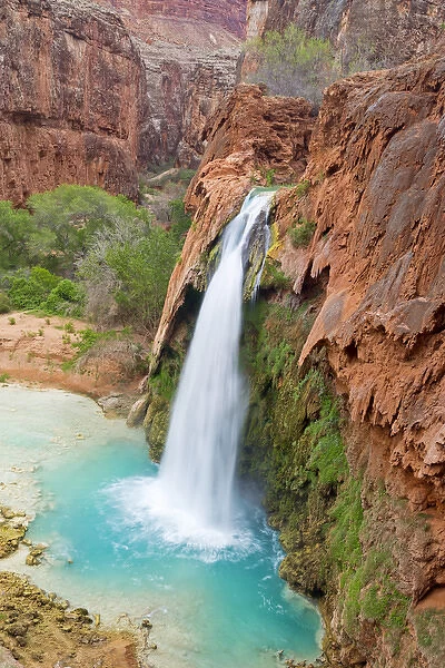 Havasu Falls on the Havasupai Reservation in Arizona, USA