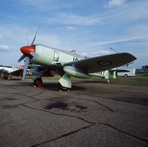 Hawker Sea Fury at CAF, Minnesota Wing, at the Air Show in Fleming Field, St, Paul