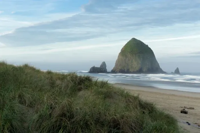 Framed Print : Hay Stack Rock on the sandy beach at Cannon Beach, Oregon Framed Print : Hay Stack Rock on the sandy beach at Cannon Beach, Oregon
