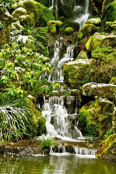 Heavenly Falls, Strolling Garden, Portland Japanese Garden, Portland, Oregon, USA