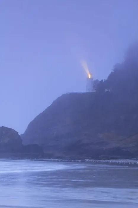 Framed Print : Heceta Head Lighthouse near Florence, Oregon Coast, early morning photographed Framed Print : Heceta Head Lighthouse near Florence, Oregon Coast, early morning photographed