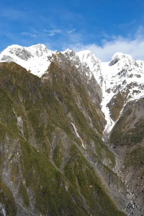 Framed Print : Helicopter (in distance), Franz Josef Glacier, West Coast, South Island, New Zealand