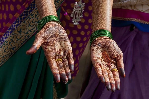 Henna decoration. Udaipur Rajasthan. India