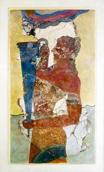 Heraklion (Iraklion}, Crete. Greece. Europe. Heraklion Archeological Museum. Fragment