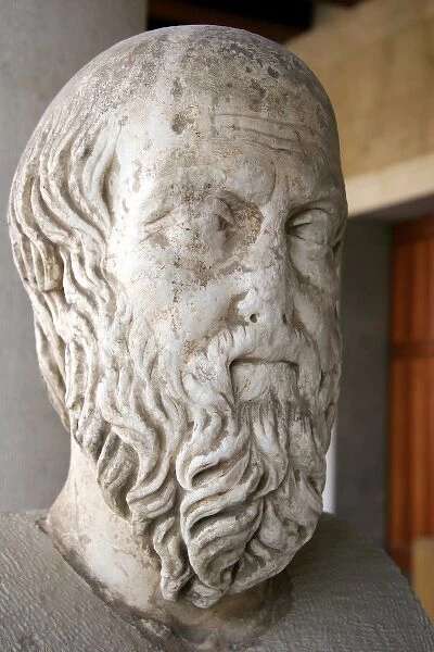 Herodotus of Halicarnassus (484-425 BC). Was a Greek historian. 5th century BC Bust