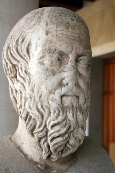Framed Print : Herodotus of Halicarnassus (484-425 BC). Was a Greek historian. 5th century BC Bust
