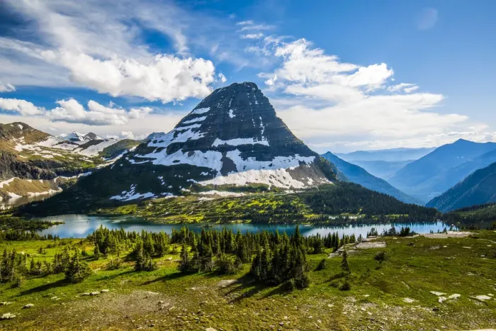 Framed Print : Hidden Lake, Glacier National Park, Montana