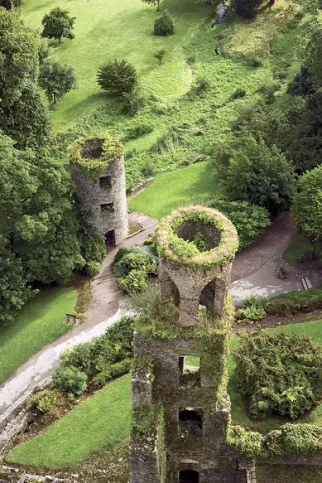 Framed Print : High angle view of towers, Blarney Castle, County Cork, Ireland Framed Print : High angle view of towers, Blarney Castle, County Cork, Ireland