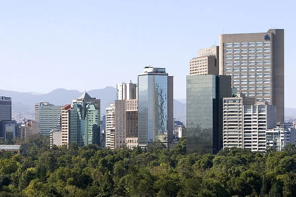 High-rise buildings in Mexico City, Mexico