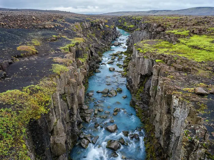 Framed Print : The highlands of Iceland near the 4x4 track called Sprengisandur, Iceland