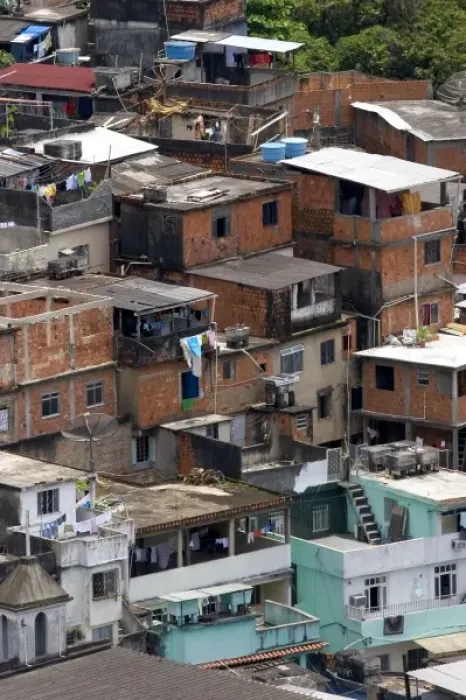 Framed Print : Hillside favela in Rio de Janeiro, Brazil. These slums are home to thousands of poor Framed Print : Hillside favela in Rio de Janeiro, Brazil. These slums are home to thousands of poor