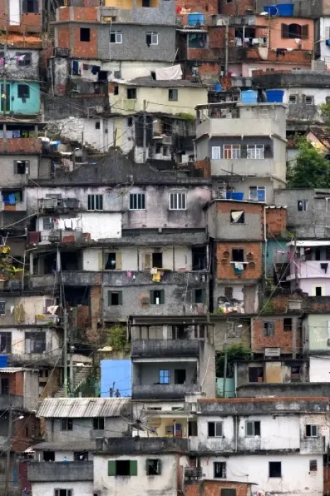 Framed Print : Hillside favela in Rio de Janeiro, Brazil. These slums are home to thousands of poor Framed Print : Hillside favela in Rio de Janeiro, Brazil. These slums are home to thousands of poor