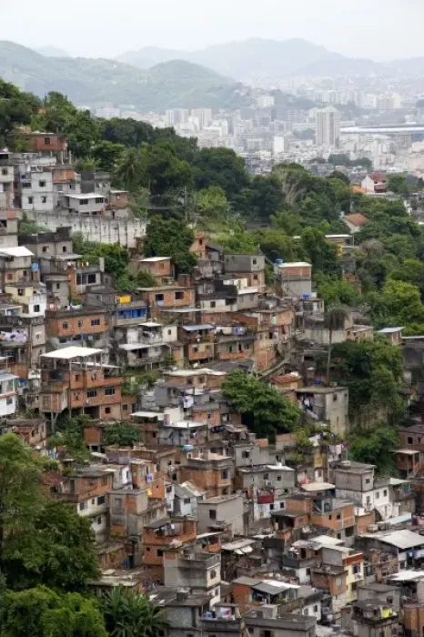 Framed Print : Hillside favela in Rio de Janeiro, Brazil. These slums are home to thousands of poor Framed Print : Hillside favela in Rio de Janeiro, Brazil. These slums are home to thousands of poor