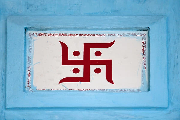 Hindu symbol, Swastika, Varanasi, India