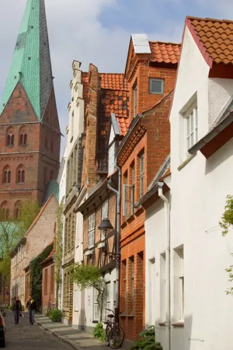 Framed Print : historic building, Lubeck_germany
