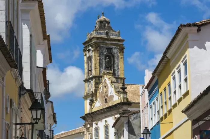Framed Print : Historic buildings in Pelourinho District, Salvador (UNESCO World Heritage site) Framed Print : Historic buildings in Pelourinho District, Salvador (UNESCO World Heritage site)