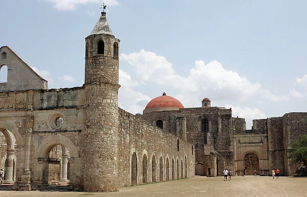 Historic church of Cuilapan de Guerrero, near Oaxaca, Mexico