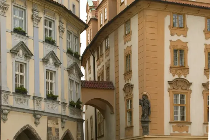 Framed Print : historic district, Czech Republic, prague