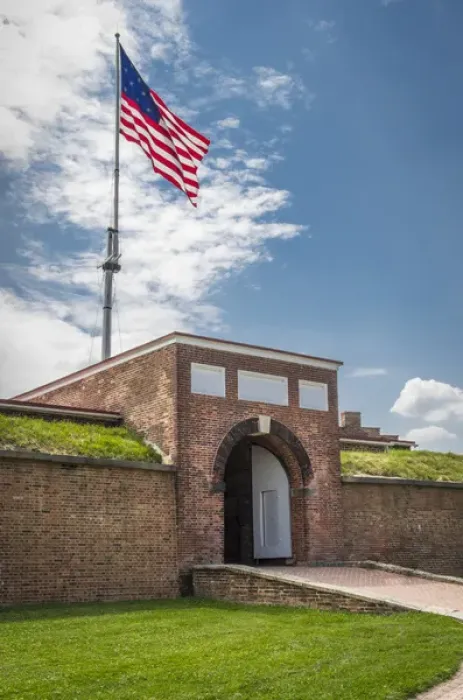 Framed Print : Historic Fort McHenry, birthplace of the Star Spangled Banner, the national anthem