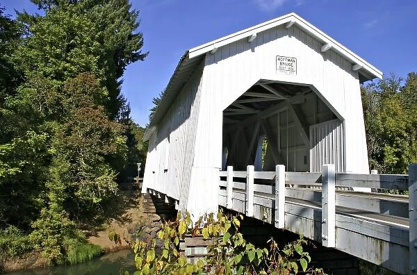 Historic Hoffman Covered bridge near Albany Oregon