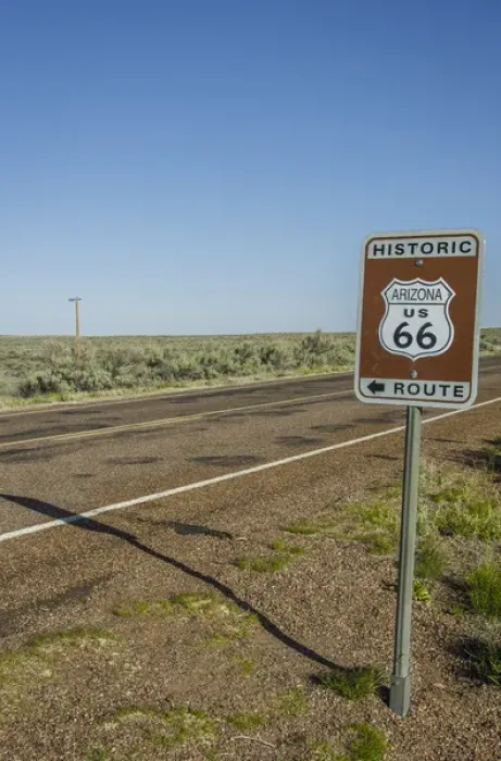 Framed Print : Historic Old Route 66 passed through Petrified Forest National Park, AZ Framed Print : Historic Old Route 66 passed through Petrified Forest National Park, AZ